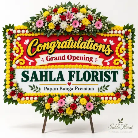 Papan Bunga Ucapan Selamat Solok