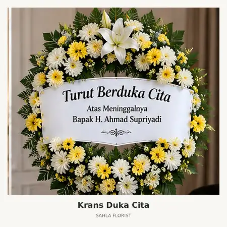 Krans Bunga Duka Solok